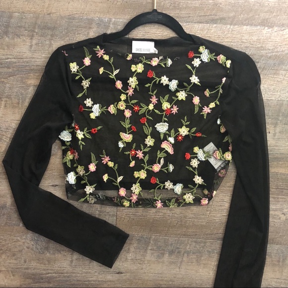 LF embroidered mesh long sleeve - Picture 3 of 3